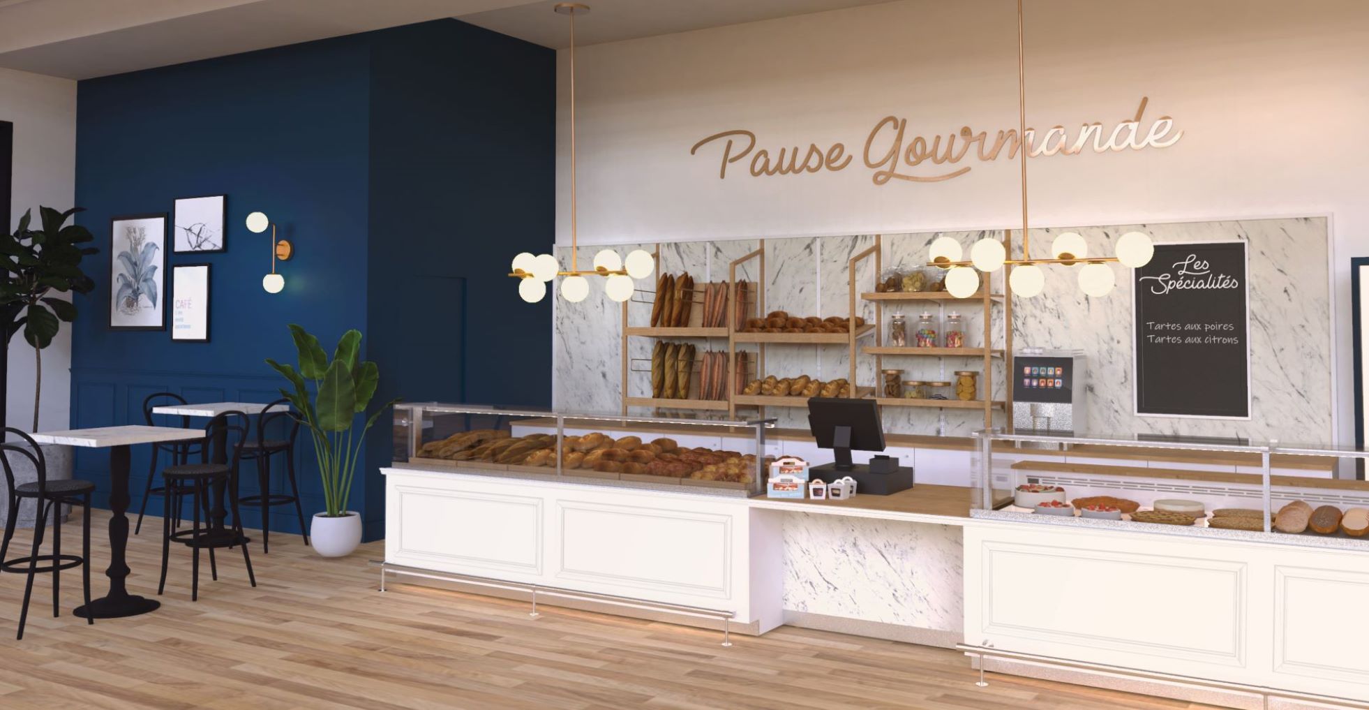 Présentoir exposition boulangerie pâtisserie