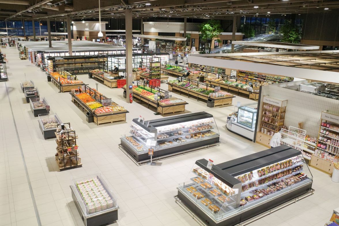Agencement professionnel rayon supermarché