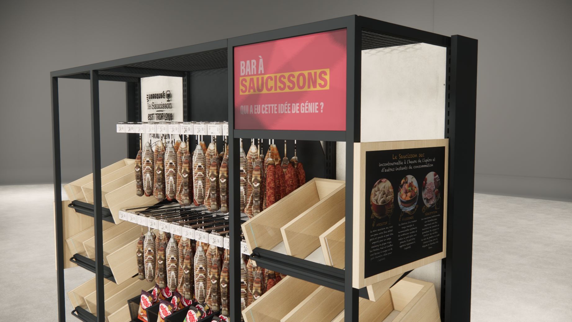 Meuble bar à saucissons