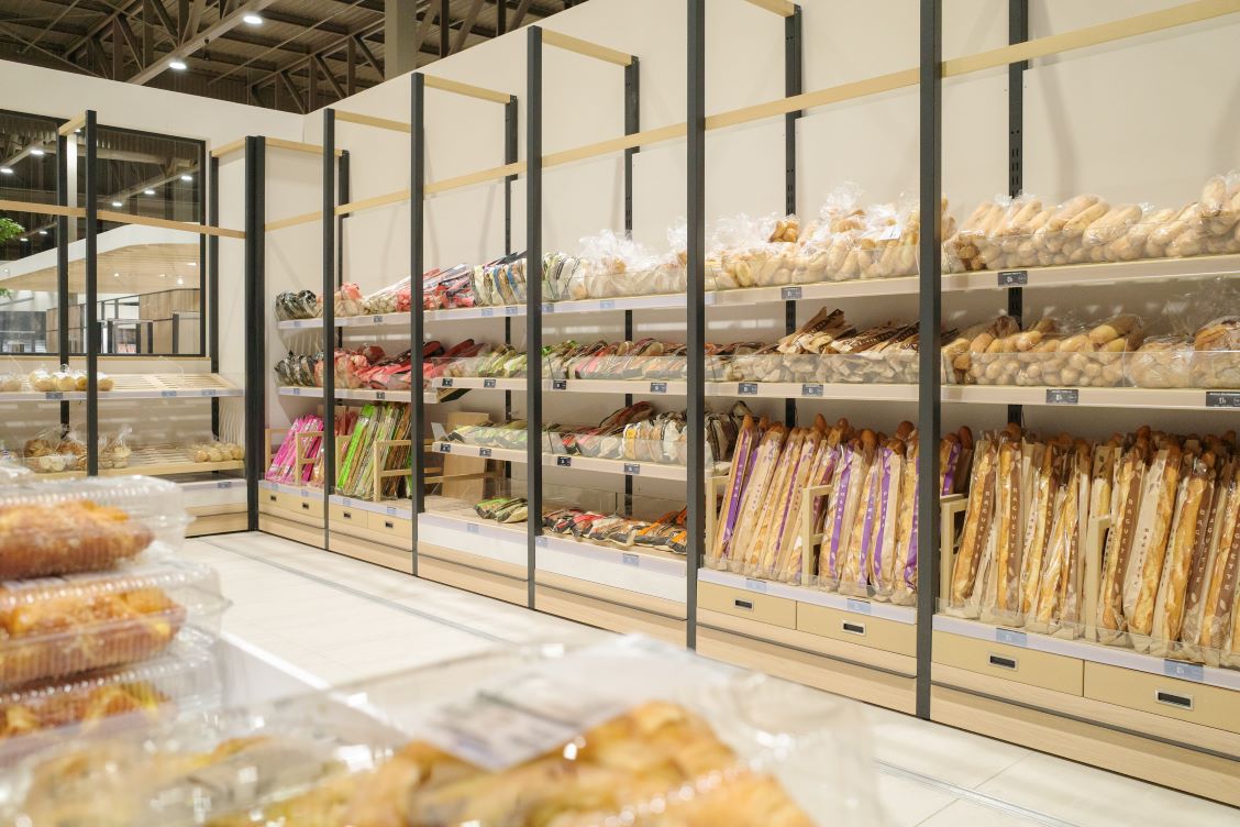 Meuble présentoir boulangerie