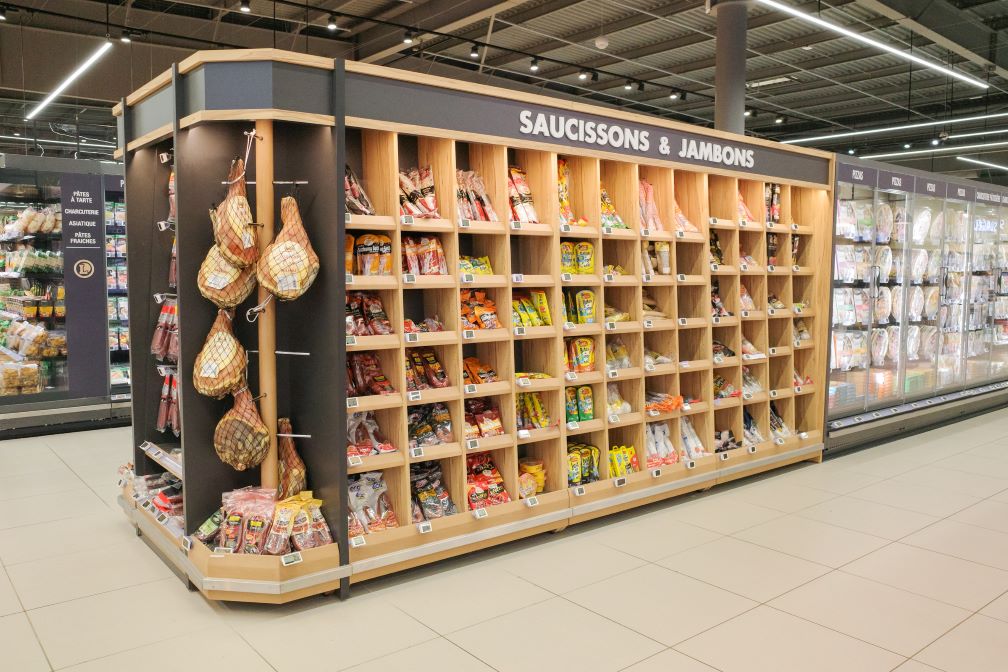 Présentoir saucissons secs