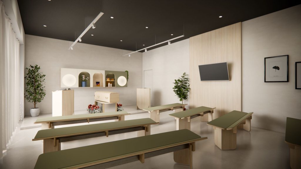 Agencement salle de cérémonie funéraire