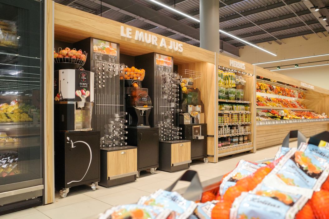 Mur à jus fruits professionnel