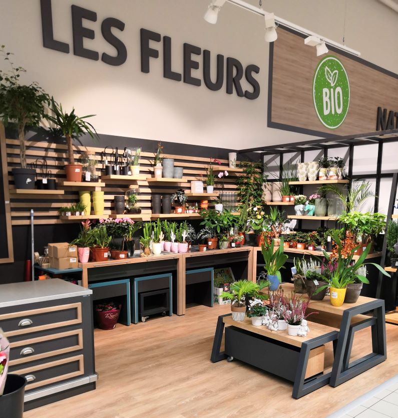 Mauble d'étalage pour fleuriste professionnel