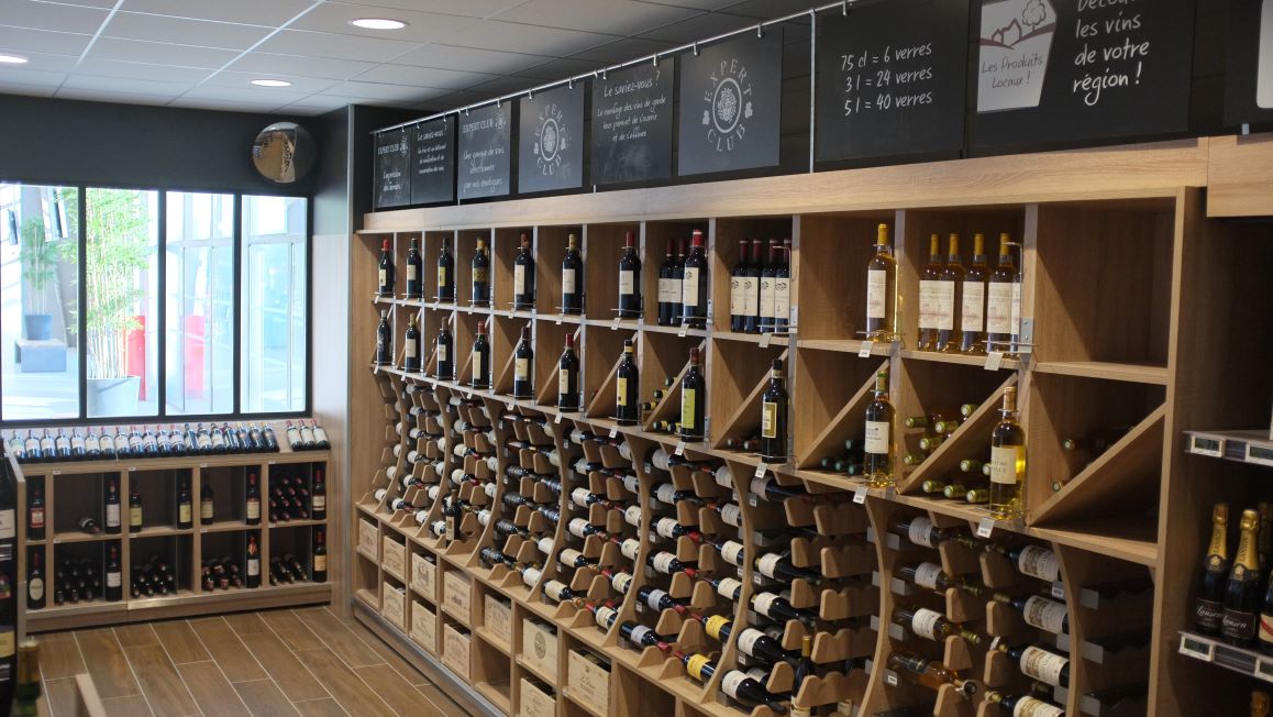 Meuble cave à vin professionnel en bois