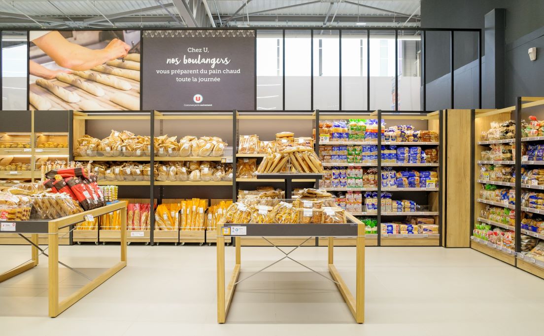 Meuble central et mural magasin boulangerie