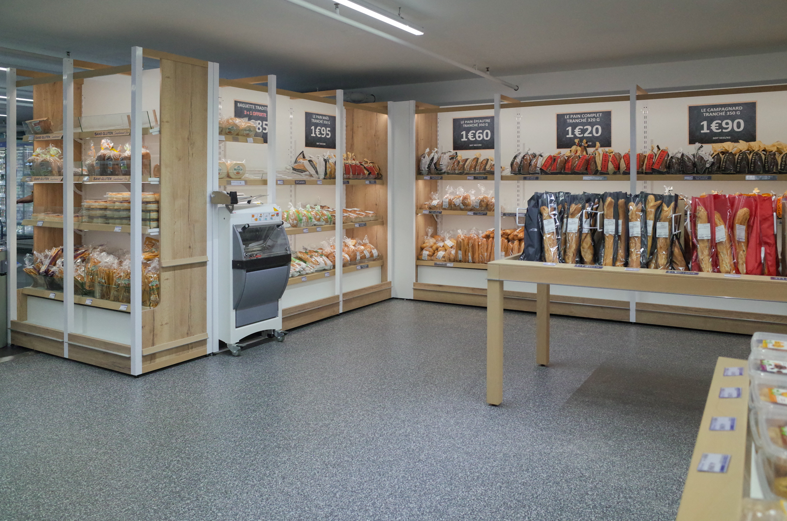 Meuble présentoir boulangerie