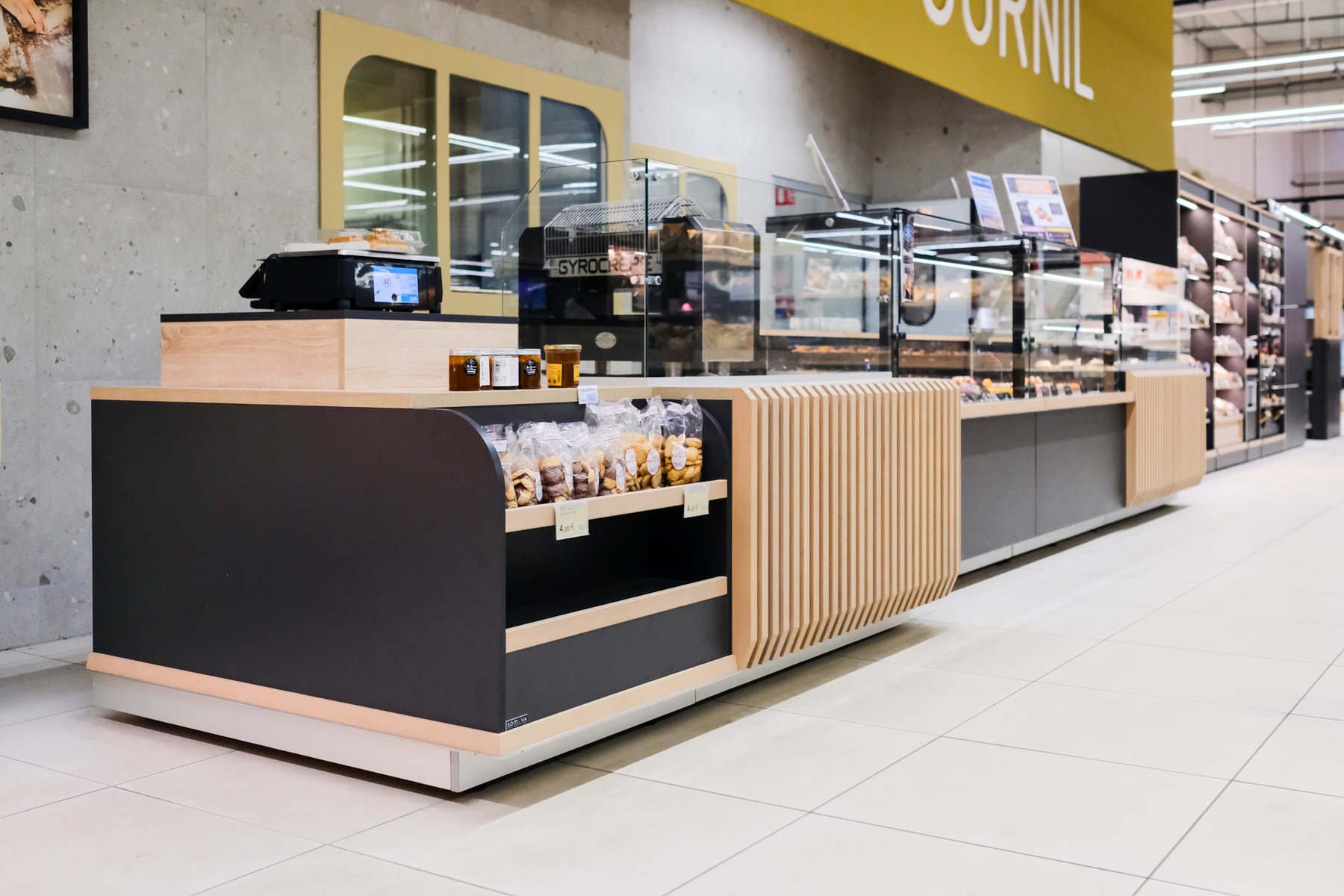 Vitrine boulangerie pâtisserie